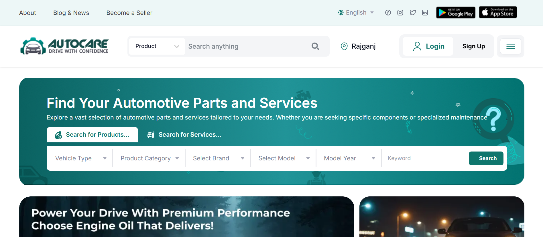 Multivendor E-commerce for Automobile Parts