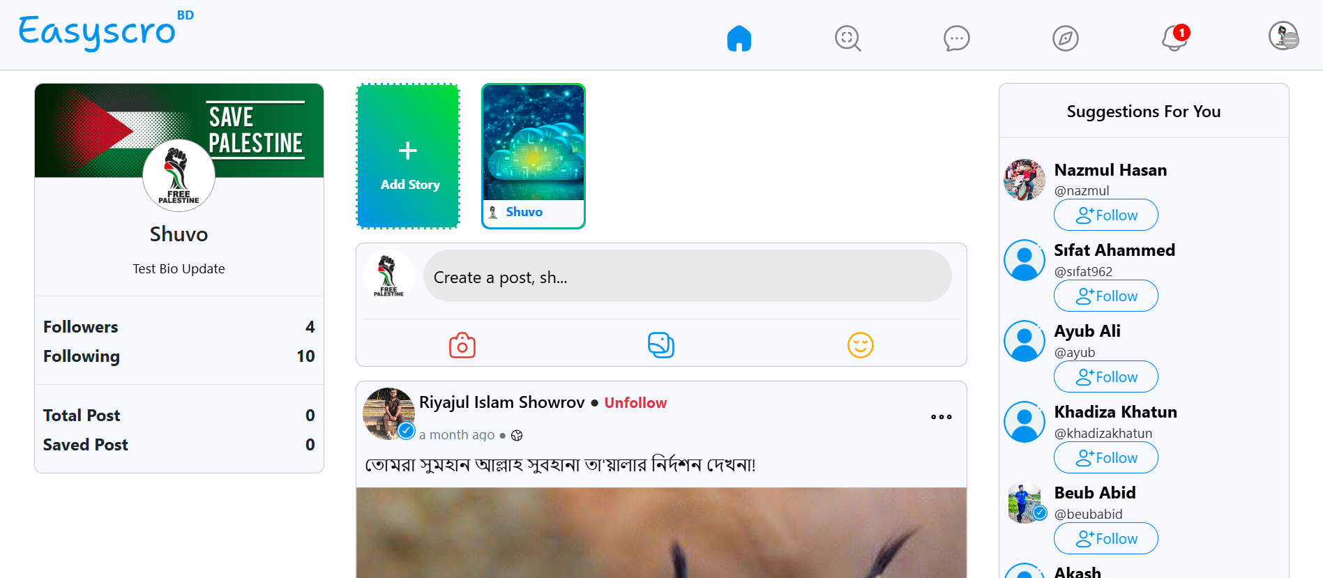 Social Media Web Application